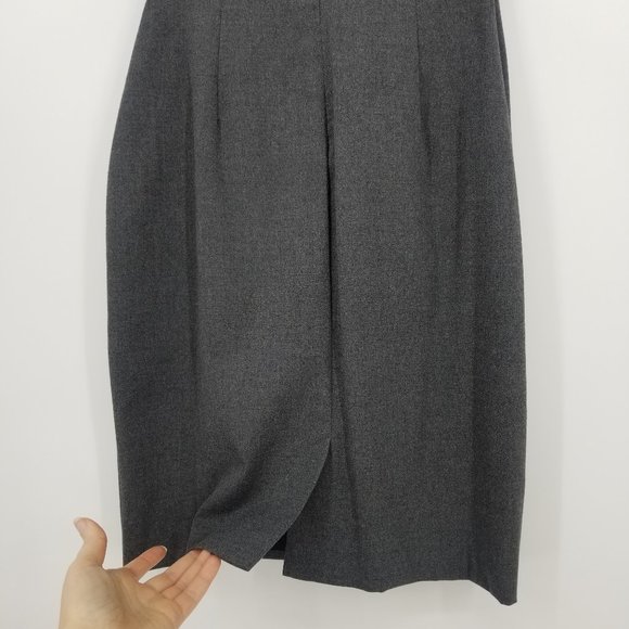 Banana Republic Gray Career Sheath Dress 00P - Picture 6 of 9